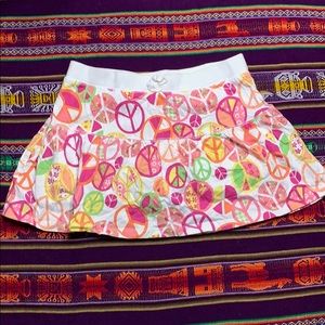Colorful girls skort